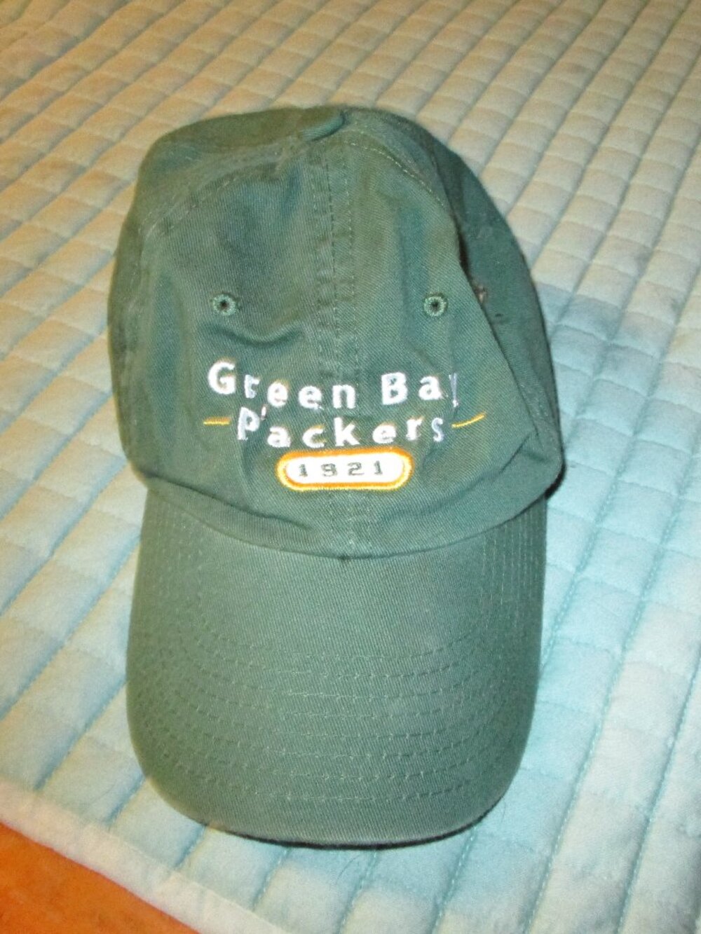 NFL REEBOK vtg Green bay packers cotton baseball cap adjustable strap